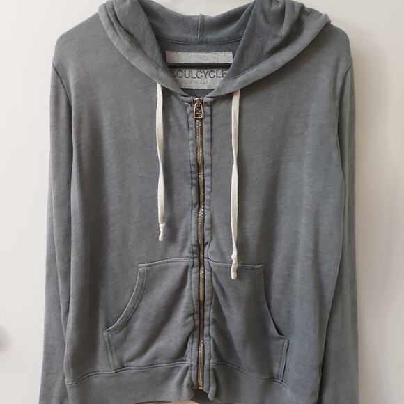 SoulCycle Spellout Gray/White Hoodie S Athleisure Sportswear Activewear Casual - Picture 4 of 10